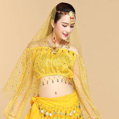 Yellow veil + head chain